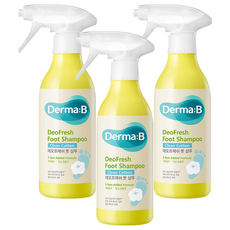더마비 데오프레쉬 풋 샴푸 클린코튼향, 1개입, 3개, 400ml