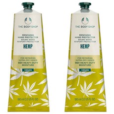 더바디샵 레스큐잉 핸드 프로텍터 햄프 크림, 100ml, 2개