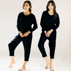 테라우드 여성용 테라라 홈 이지웨어 라운드넥 상하의 2p 세트