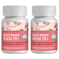 Chamgoods Innergy 桃味葡萄糖糖 90 粒, 90顆, 2罐