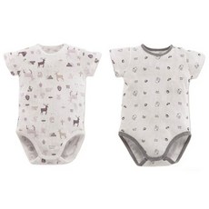 KU.KU Duckbill 酷咕鴨 洞洞包屁衣 Set 2入, MIT台灣製造 親膚天然無負擔, 6, 北歐粉, 1組