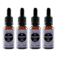 Love Bath 香氛臉部保養油 葡萄籽香, 20ml, 4瓶