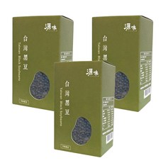 台灣源味本舖 台灣有機黑豆, 台灣原生種, 滿州小黑豆, 400g, 3盒