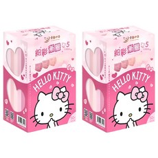 明基健康生活 幸福物語 Kitty成人粉彩漸層口罩, 粉彩紅, 50片, 2盒