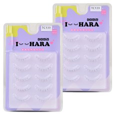 IHara Under up 下睫毛 10p TC139, 黑色, 2個