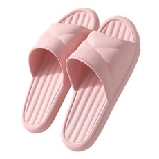Karis 一字型條紋浴室拖鞋, 粉紅色, 1個