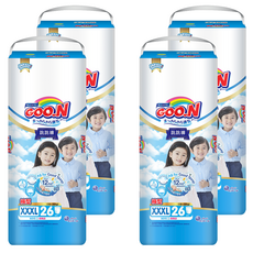 GOO.N 大王 國際版輕薄舒爽紙褲型尿布 18~30kg, XXXL, 104片