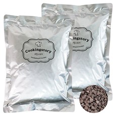 쿠킹스토리 코팅다크 초코칩, 1kg, 2개