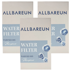 ALLBAREUN 5重過濾器 含濾心 + 轉接頭, 3組, 無香