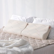 SLEEP&SLEEP 素色記憶海綿枕頭, 米色, 1個