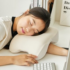 benepom 午睡靠墊枕頭, 奶油色