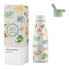 COOL BOTTLES 兒童水瓶, 1個, 非洲野生動物園, 260ml