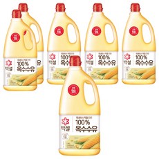 백설 옥수수유, 1.8L, 6개