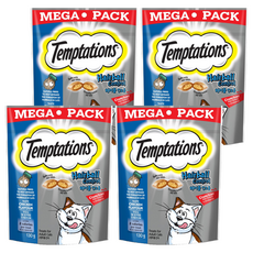 Temptations 喵愛餡 化毛配方 雞肉口味 貓零食, 130g, 4包