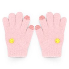 JELISPOON 童款笑臉絨毛手套