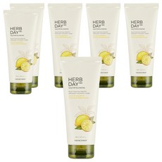 THE FACE SHOP 菲詩小舖 Herb Day365檸檬清爽洗面乳, 170ml, 6條