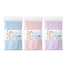 UdiLife 優的生活大師 吸水擦髮巾 細密纖維 吸濕速乾 尺寸33x90cm 台灣製造, 粉色 + 藍色 + 紫色, 3條