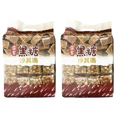 莊家 沙其瑪 黑糖, 500g, 2袋
