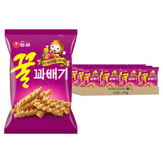 NONGSHIM 農心 蜂蜜麻花捲餅乾, 90g, 20包