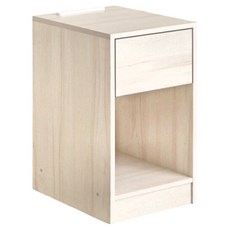 HOPMA 合馬家具 MIT多功能插座單抽床頭櫃 W300XD400XH534mm, 白櫻桃, 1個
