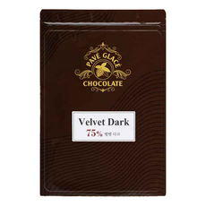 파베글라스 다크 커버춰 리얼 75% Velvet 초콜릿, 1개, 400g