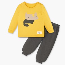 unifriend 童款狐狸印花保暖衛生衣長褲組