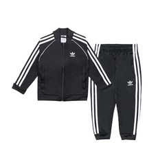 adidas 愛迪達 孩童線條設計運動外套+運動長褲 GN4362