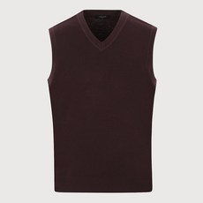 인디안 남성용 워셔블 무지 울혼방 니트조끼 MIEBV3F8101