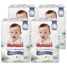 HUGGIES 好奇 小森林黏貼型紙尿褲/尿布 4~8kg 30836, S, 160片