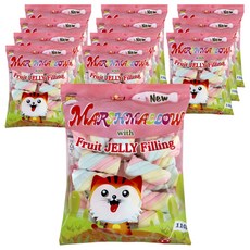 MISUNG FAMILY 棉花糖包心水果軟糖, 110g, 12包