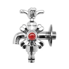 Bastem 十字雙向橫式熱水水龍頭 PA-730-1, 1個