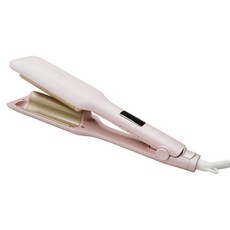 Pingo 台灣品工 Royal 外噴式負離子波浪蛋捲夾 90秒快速升溫 全球電壓兼容, K9, 粉色