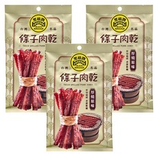 BLACK BRIDGE 黑橋牌 厚燒原味條子肉乾 16小時自然醃製 厚切0.5cm條子肉乾, 65g, 3包