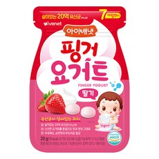 아이배냇 핑거 요거트 에스, 딸기, 1개, 20g