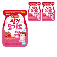 아이배냇 핑거 요거트 에스, 딸기, 20g, 3개