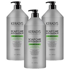 케라시스 두피 딥클렌징 비듬 클리닉 샴푸 클린 앤 프레쉬향, 1.5L, 3개