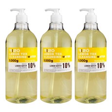 KIROCOS 檸檬清爽卸妝水, 1000g, 3瓶