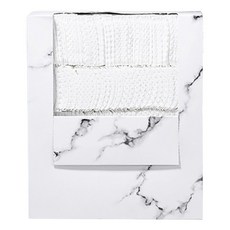 CHRISMA 3層壓花化妝棉 大容量 棉質不掉毛, 500片, 1盒