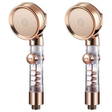 EDISH 小蠻腰增壓蓮蓬頭 2入組 ABS材質 適用4分接口, 顏色隨機, 1組