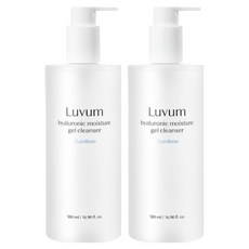 러븀 대나무 히알루론산 수분 젤 클렌저, 500ml, 2개