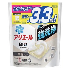 ARIEL 日本原裝進口 4D碳酸洗衣球補充包 微香 白色, 39顆, 1袋