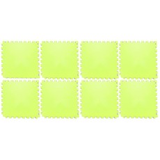 DIY EVA巧拼 8入, 黃綠色, 8片