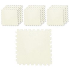 DIY EVA巧拼 10入, 象牙白, 10片