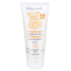 babycoccole 寶貝可可麗 夏日加強防護霜 75ml SPF50+ 含維他命E 適用於1歲以上兒童與成人, 1條