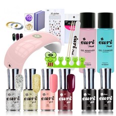 玻璃美甲禮盒, 凝膠指甲套裝, 1套