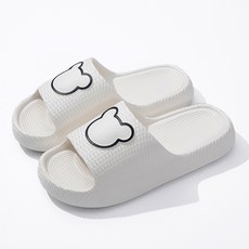Dorim 男女通用小熊剪影EVA舒適室內緩震拖鞋