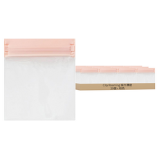 城市漫遊 EVA材質 80g 飾品夾鏈袋粉色, 20入, 1組