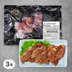 설야멱적 한돈갈비 (냉장), 1.2kg, 3개
