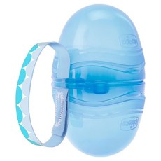 Chicco 智高 二合一安撫奶嘴收納盒 不含雙酚A, 藍色, 1個