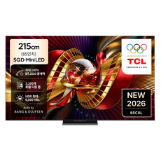 TCL 4K UHD Mini LED 프리미엄 SQD Google TV, 85C8L, 방문설치, 벽걸이형, 215cm(85인치)